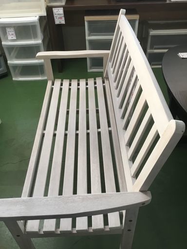 美品 木製 ベンチ 椅子 白ベンチ ウッド カントリー ホワイト 秀明グループ 東所沢の椅子 その他 の中古あげます 譲ります ジモティーで不用品の処分