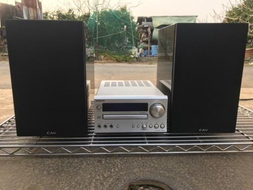 ONKYO CR-D1 +スピーカーcav v-50 コンボセット 動作品 美品