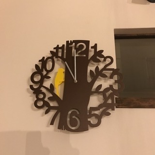 小鳥の壁掛け時計