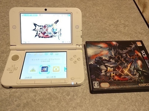 3DSLL本体+モンハンXX（ダブルクロス）格安不具合無し！！