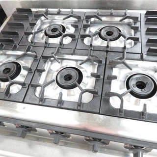 【引取限定】【小倉南区葛原東】マルゼン M-825C 都市ガス用 ガスコンロ 5口 業務用 卓上 中古 現状品 