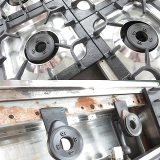 【引取限定】【小倉南区葛原東】マルゼン M-825C 都市ガス用 ガスコンロ 5口 業務用 卓上 中古 現状品 