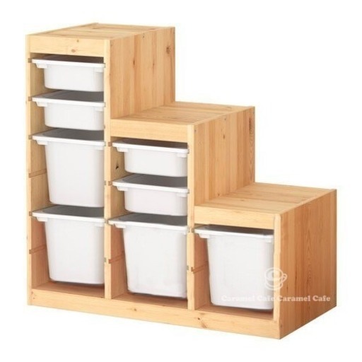 美品✴︎ IKEA 収納 棚 シェルフ 子供部屋 階段 木材