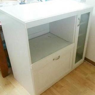 キッチンボード 食器棚 ホワイト 白 北欧 フレンチカントリー 木製