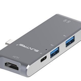 PD充電機能付きUSB-cハブ 高速3.0ポートパススルー充電，...