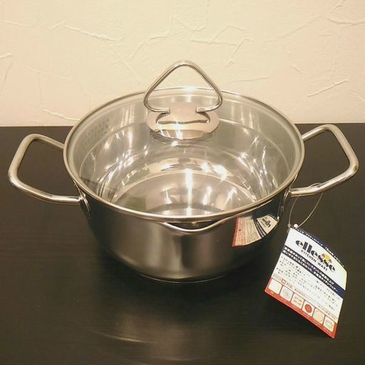 値下げしました！ellesseステンレス鍋(未使用品)