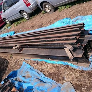値下げ☆軽量鉄骨・H鋼・C鋼・ブレス・建材・DIY・プレハブ・物置《引取限定》☆