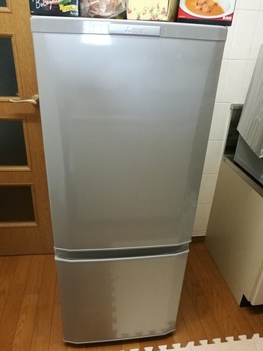 2ドア冷蔵庫 2015年製 三菱 MR-P15Y-S 146L 4/6～4/7引き取り可能な方