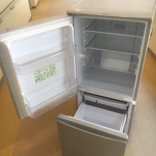 シャープ 冷蔵庫 ノンフロン 冷凍冷蔵庫 SJ-14Y- S  シルバー  137リットル