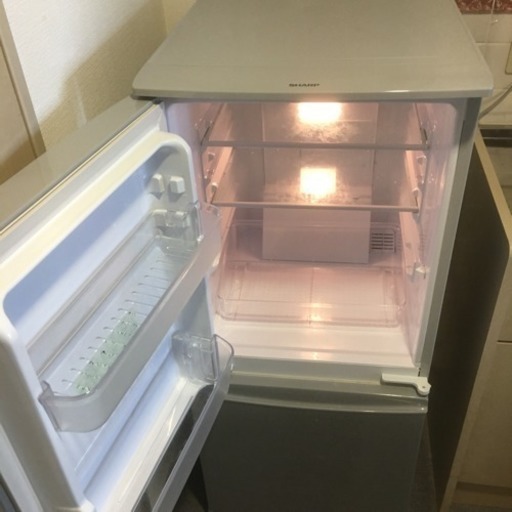 シャープ 冷蔵庫 ノンフロン 冷凍冷蔵庫 SJ-14Y- S  シルバー  137リットル