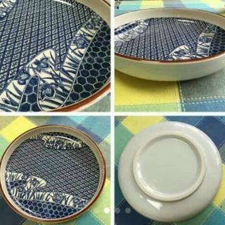 鉢盛 盛り皿 大皿 皿 レトロ の画像