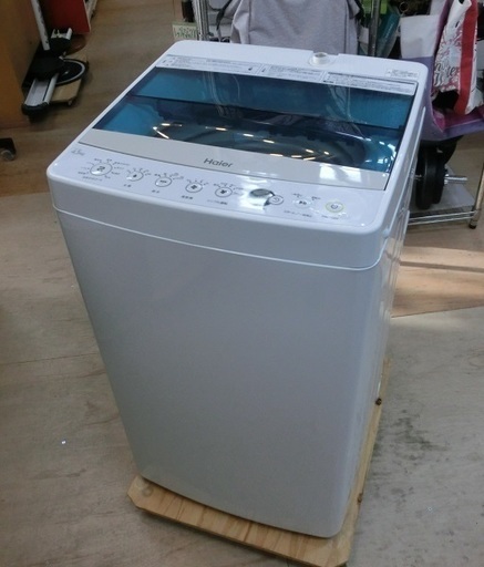 【販売終了しました。ありがとうございます。】高年式お買い得品　Haier　4.5㎏　ステンレス槽　全自動洗濯機　JW-C45A　中古品
