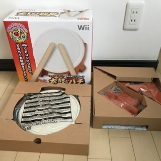 太鼓の達人 Wii用 Wii Uコントローラー二個フルセット バチ付き