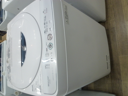 R 中古 SHARP 簡易乾燥機能付き洗濯機（4.5kg） ES-FG45L 2013年製