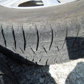 WEDS　15インチ　PCD100　アクア　フィット　ノートなど　スタッドレス付き