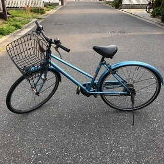 ▼取引き決まりました 中古 自転車 26インチ ブルー