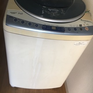 ベランダで使えるPanasonic洗濯機あげます