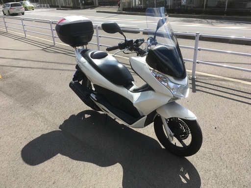 【値下げ】　PCX125　パールホワイト　グリップヒーター　GIVIトップケース　自賠責H32/4まで　整備済
