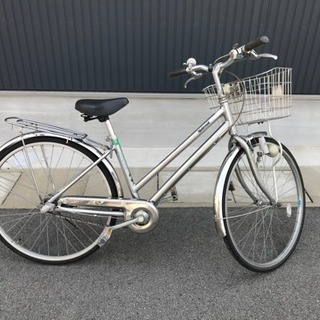1500円‼️ナショナル製 ３段変速付き自転車 シルバー