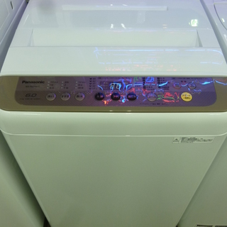 【中古 美品】　Panasonic　6.0Kg 全自動洗濯機　N...