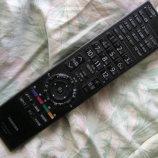 【2023年製】TOSHIBA REGZA 32V34リモコン付き/不良箇所無 テレビ リモコン TO-90348 東芝 レグザ 多機種 互換 簡単操作 シンプル