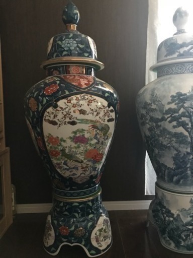 伊万里焼の壺 （有田焼 伊万里 大壺 インテリア （伊万里焼