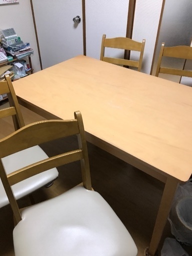 テーブル、4チェア セット