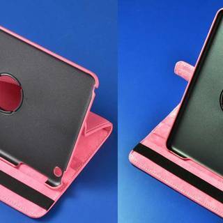 iPad mini用ケース（ピンク色）きれいです。。