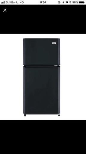 冷蔵庫 JR-N106Eブラック