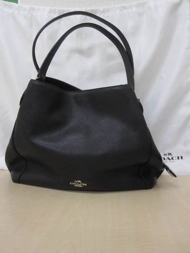 COACH 【美品】☆黒 レザー バック D1592 36464