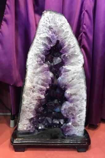 アメジスト ドーム 天然石 パワーストーン 紫 ムラサキ パープル