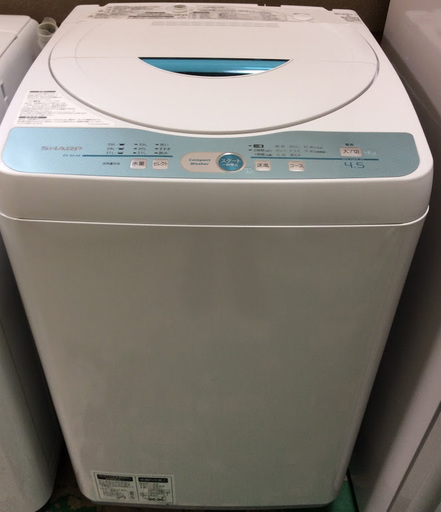 【送料無料・設置無料サービス有り】洗濯機 SHARP ES-GL45 中古