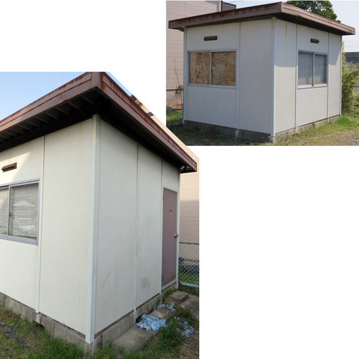 物置　子供部屋　麻雀部屋　趣味部屋　プレハブ型　小部屋　幅３７３ｃｍ　奥行２８３ｃｍ　高さ２６７ｃｍ