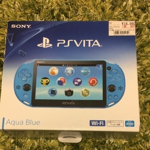 7-039 PSVITA PCH-2000 アクアブルー 箱付き PS Vita 2000 アクアブルー 本体と箱付き 7-039 PSVITA PCH-2000