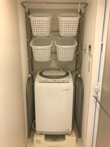 ステンレス ランドリーラック 洗濯機ラック Iyuki 志賀本通の家具の中古あげます 譲ります ジモティーで不用品の処分