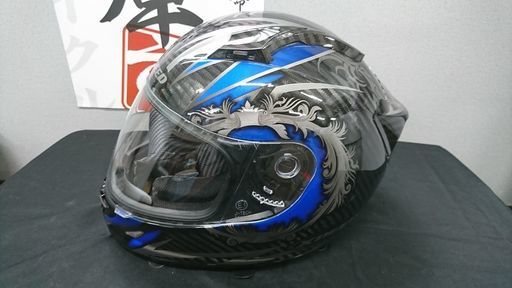 美品！バイク ヘルメット 希少 美品 XCFー3000 Mサイズ カーボン