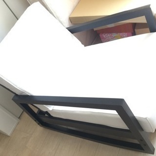 IKEAのロッキングチェア 白 1人掛けソファ