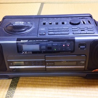 【決定】ラジカセ　SHARP　QT-64CD