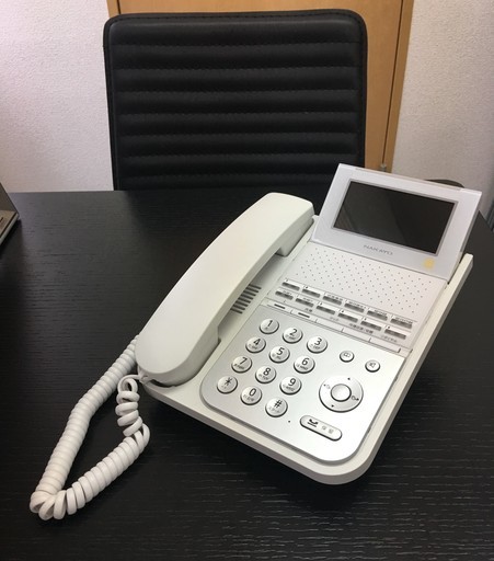【中古美品】ナカヨ　ビジネスホン　NYC-12iF-SDW　12ボタン標準電話機(白)