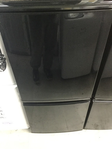【送料無料・設置無料サービス有り】冷蔵庫 SHARP SJ-14W-B 中古