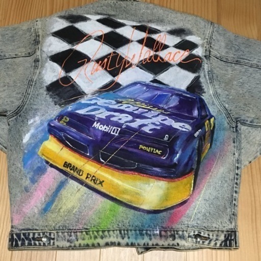 デニムジャケット Gジャン Rusty Wallace vintage 90'