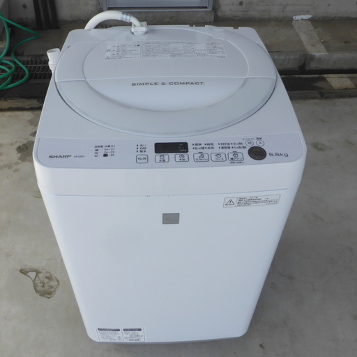 2015年製 5.5kg 洗濯機 東芝 ES-G5E3-KW（No23）