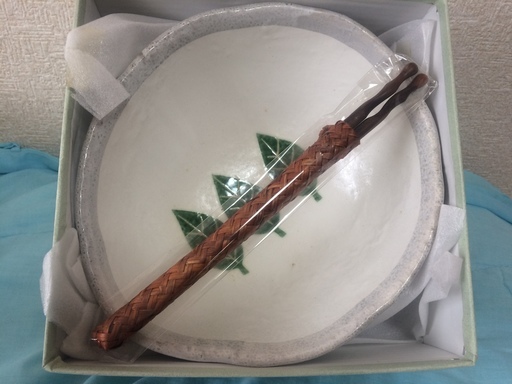 1,000円　未使用☆瑞陶　織部木の葉　盛鉢