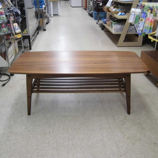 西野 コーヒーテーブル ソファテーブル ウォルナット 1050×500×400 ...