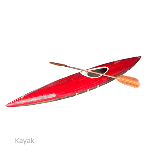 カヤック FRP製 超軽量 パドルセット 赤 レッド 1人乗り 艇 シングル カヌー 船 ボート 東μKB