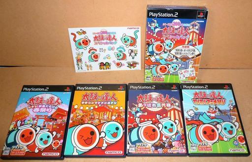 Ps2 Namco 太鼓の達人 4個セット 叩いて叩いて叩きまくれ ロボコン 港南台のテレビゲーム Ps2 の中古あげます 譲ります ジモティーで不用品の処分