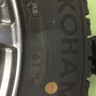 スタッドレスタイヤホイールセット ナット付 145／80R13  NBOX