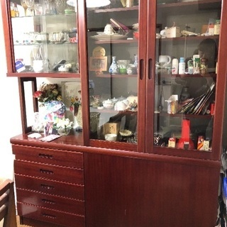 東洋紡サンリビング食器棚 もこちぃ 上尾の収納家具 食器棚 キッチン収納 の中古あげます 譲ります ジモティーで不用品の処分