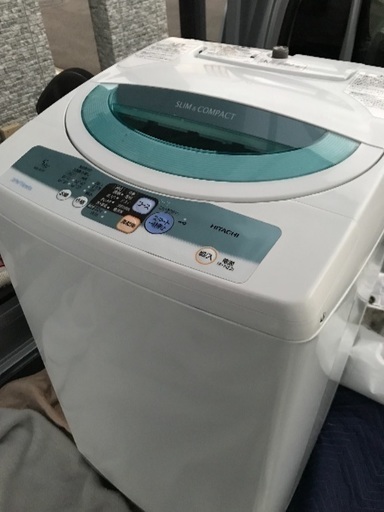 2009年製日立全自動洗濯機5キロ。千葉県内配送無料！設置無料！