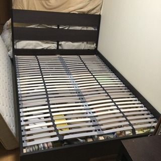 IKEA ダブル・ベッドフレーム&フランスベッド製マットレス